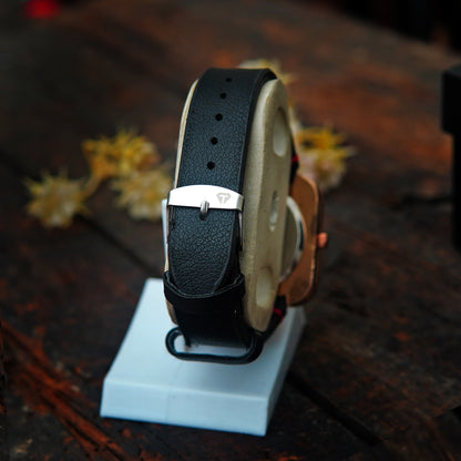 TOMI Casual Wrist Watch For Men Quartz Leather Belts Water Resistant